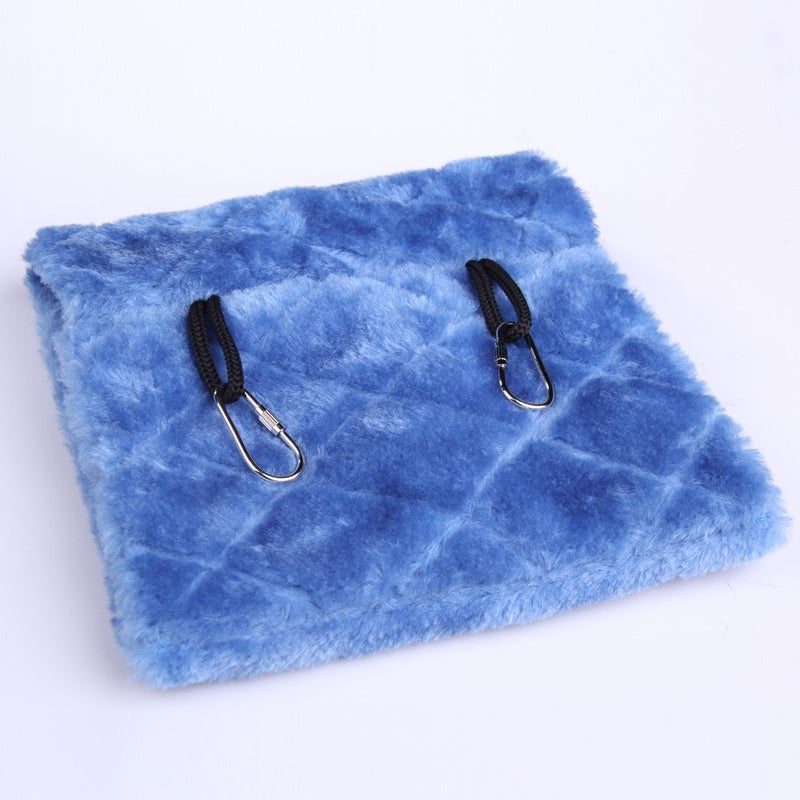 VktechÂ® Plush Snuggle Bird Hammock Hanging Snuggle Cave Happy Hut Bird Parrot Hideaway Size M (23.5 * 22cm) (Blue) - Image 2